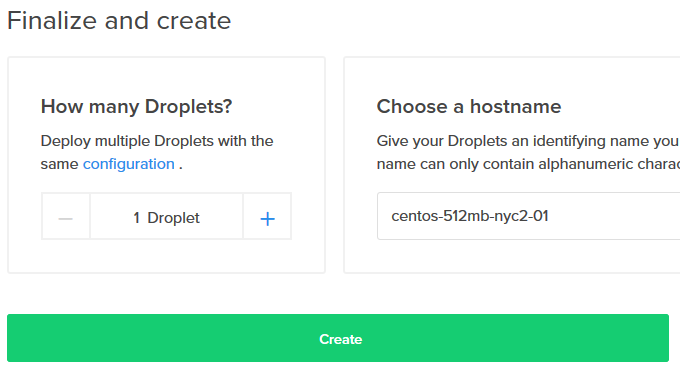 Create Droplet Step 4